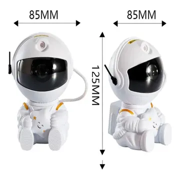 Astronauta Para Quarto Com Luz Nebulosa E Galáxia — Equipamento para Festas