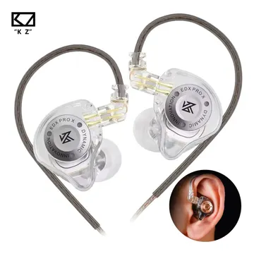 Fone De Ouvido Retorno Kz Edx Pro X Sem Microfone Cor Transparente — Acessórios gamer