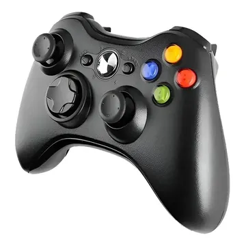 Controle Xbox 360 Sem Fio Preto Compatível Pc Video Game — Controles de console