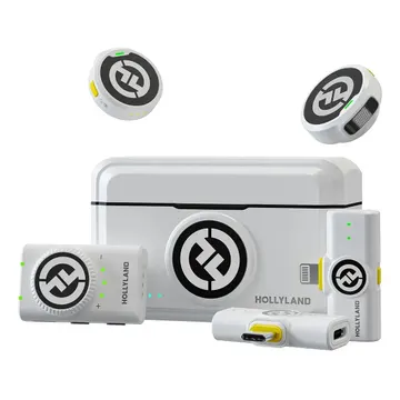 Microfone Hollyland Lark M2 Lark M2 Combo Branco Branco — Acessórios para Câmeras