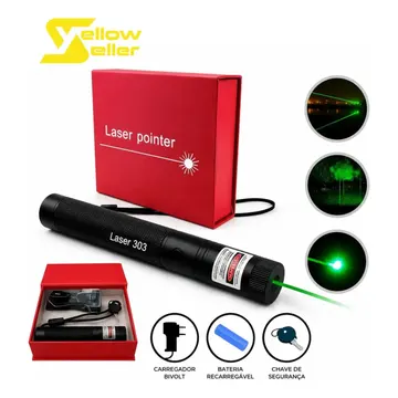 Caneta Laser Hytalux Ultra Forte Alcance 100km Cor Do Laser Verde — Acessórios para Áudio e Vídeo