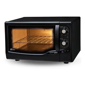Forno Elétrico de Bancada Fischer Gourmet Grill 44 litros Preto — Eletros de cozinha