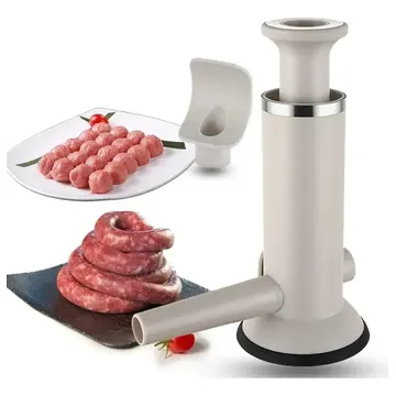 Maquina Encher Fazer Linguiça Manual Injetor Ensacador Carne — Moedores de carne