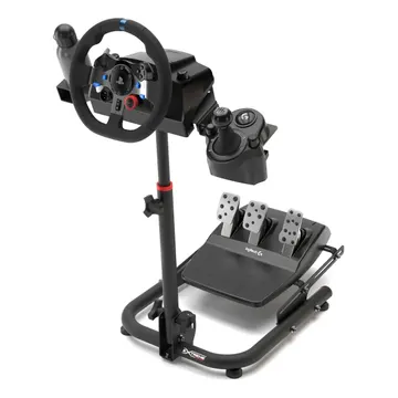 Suporte Volante SPRO Extreme Simracing Preto Compatível Logitech G29 G920 G923 Fanatec Simagic Thrustmaster Simulador Corrida — Volantes e pedais