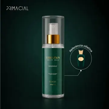 Body Splash Masculino Vibration 200ml - Primacial Perfume Bergamota Fresco — Perfumes
