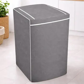 Capa Máquina Lavar Roupas Guarde Bem Electrolux Brastemp Consul Colormaq Zíper Impermeável 10 11 12 13 14 15 16 17 18kg Cinza - Tam: P