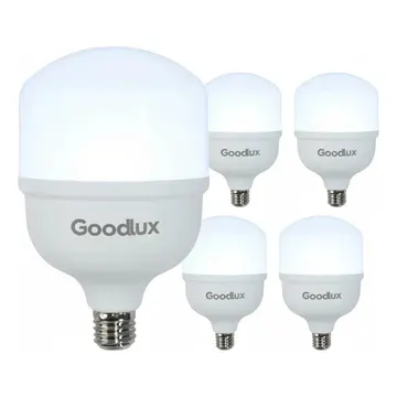 Kit 5 Lampada Led 40w Bulbo 6500k Branco Frio Alta Potência Bivolt 110v 220v Goodlux — Iluminação Residencial