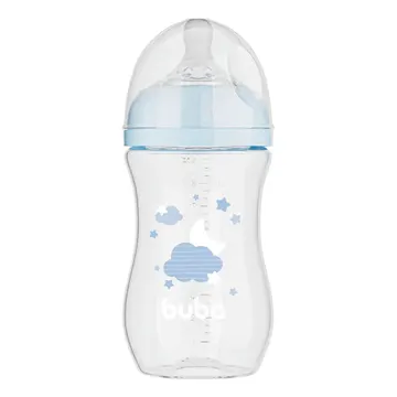 Buba Mamadeira Easy Flow Nuvem 270ml anticólica cor azul — Alimentação e Amamentação