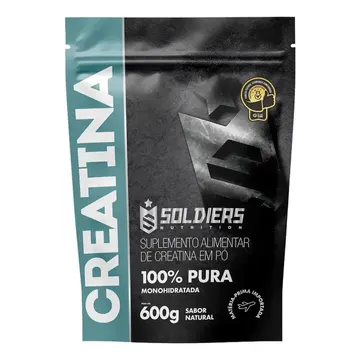Creatina 600g Suplemento Monohidratada em pó 100% Pura - Soldiers Nutrition — Supplements