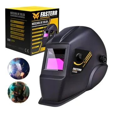Máscara De Solda Automática C/ Regulagem Fasterr Fst039 Cor Preto Lisa — Acessórios para Ferramentas