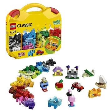 LEGO Classic Maleta da Criatividade 10713; Brinquedo criativo para montar e imaginar; Maleta com peças coloridas para criar bichinhos, supercarros, casas e muit — Brinquedos de Montar