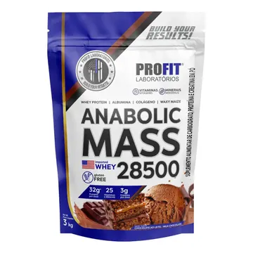 Anabolic Mass 28500 3kg Profit Labs Sabor Chocolate — Suplementos Alimentares