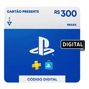 Sony PlayStation Store Gift Card R$ 300 (Digital) — Acessórios para Consoles