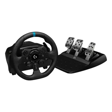 Kit Volante E Pedais G923 Para Ps5 Ps4 E Pc Logitech G Preto — Volantes e pedais
