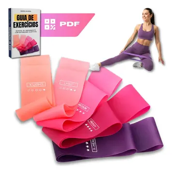 Kit 5 Faixa Elástica Super Mini Band Extensor Elástico Para Treino Resistência Funcional Academia Ginástica Yoga Esporte Banda Extra Forte De Treinamento Thera — Fitness e Musculação