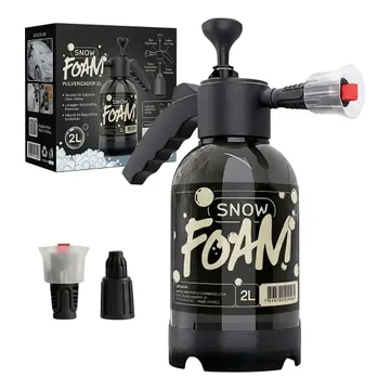 Snow Foam Pulverizador Manual Borrifador Alta Pressão 2 Litros Com 2 Bicos Espuma Automotivo Lavagem Carro Moto Limpeza Jardim — Ferramentas para Jardim