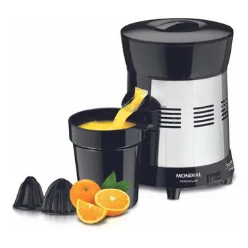 Extrator de Sucos E-10 Turbo Premium Com Potência De 250W Cor Preto e Inox Mondial — Eletros de cozinha