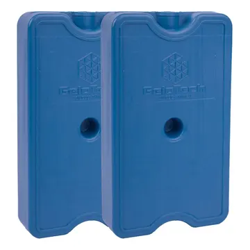 Kit 2 Gelo Placa Gel Artificial Reutilizável Rígido 500ml Cor Azul-marinho — Cozinha